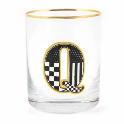 MacKenzie-Childs Holiday|Drinkware<Monogram Tumbler - Q