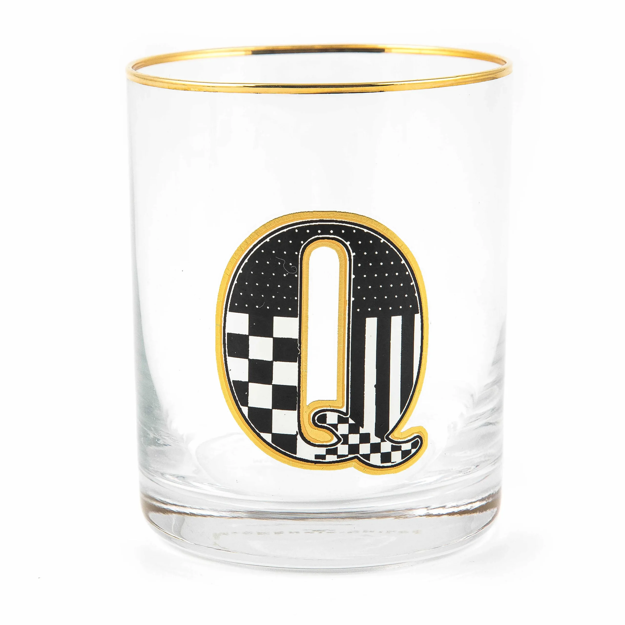 MacKenzie-Childs Holiday|Drinkware<Monogram Tumbler - Q