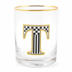 MacKenzie-Childs Holiday|Drinkware<Monogram Tumbler - T