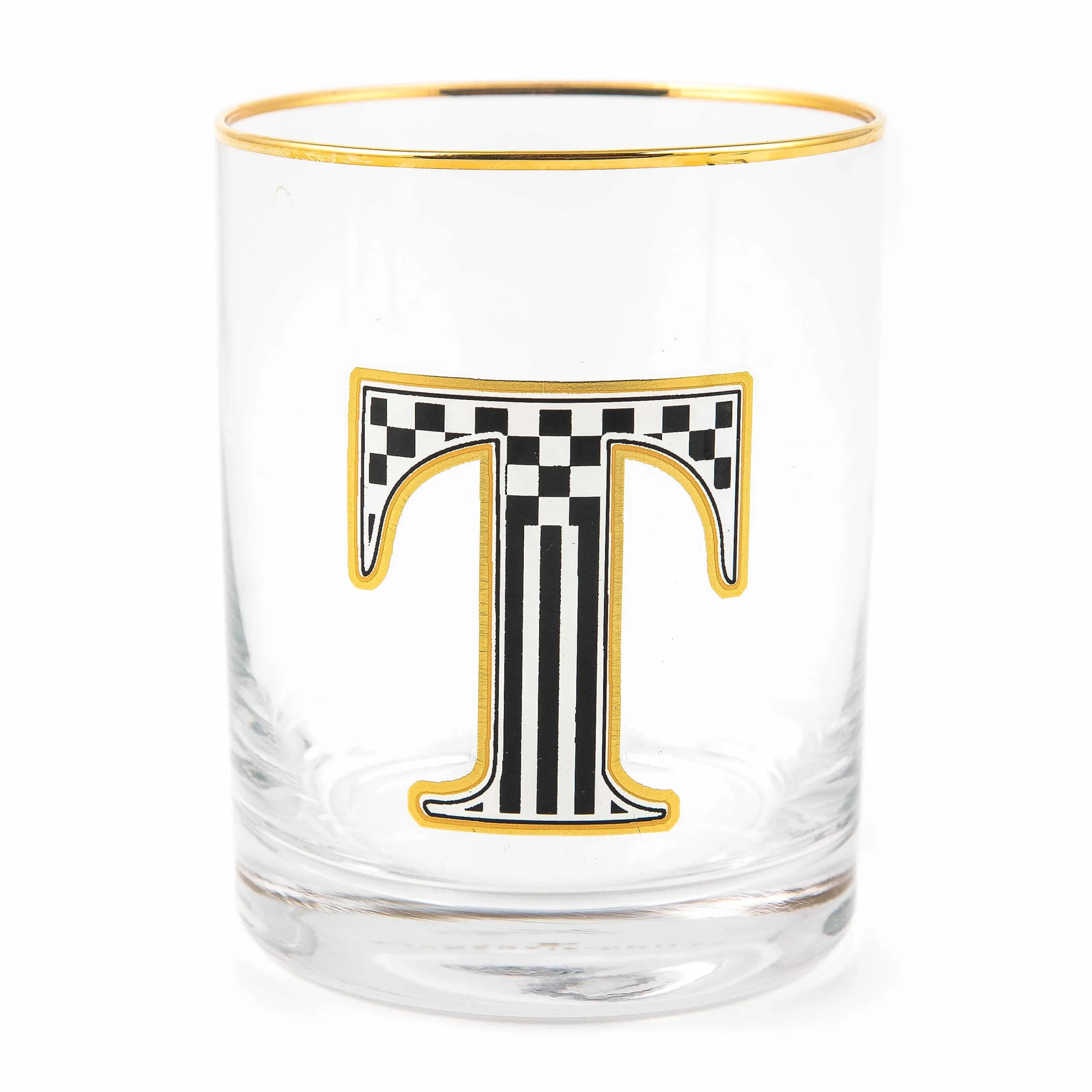 MacKenzie-Childs Holiday|Drinkware<Monogram Tumbler - T