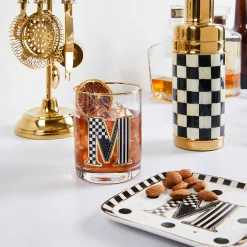 MacKenzie-Childs Holiday|Drinkware<Monogram Tumbler - T