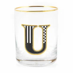 MacKenzie-Childs Holiday|Drinkware<Monogram Tumbler - U
