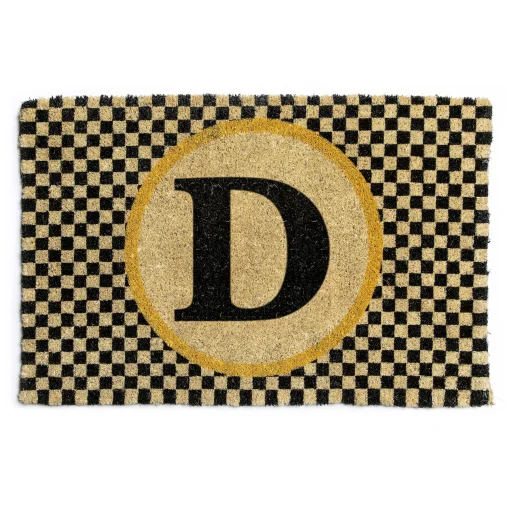 MacKenzie-Childs Outdoor|Rugs<Monogrammed D Entrance Mat