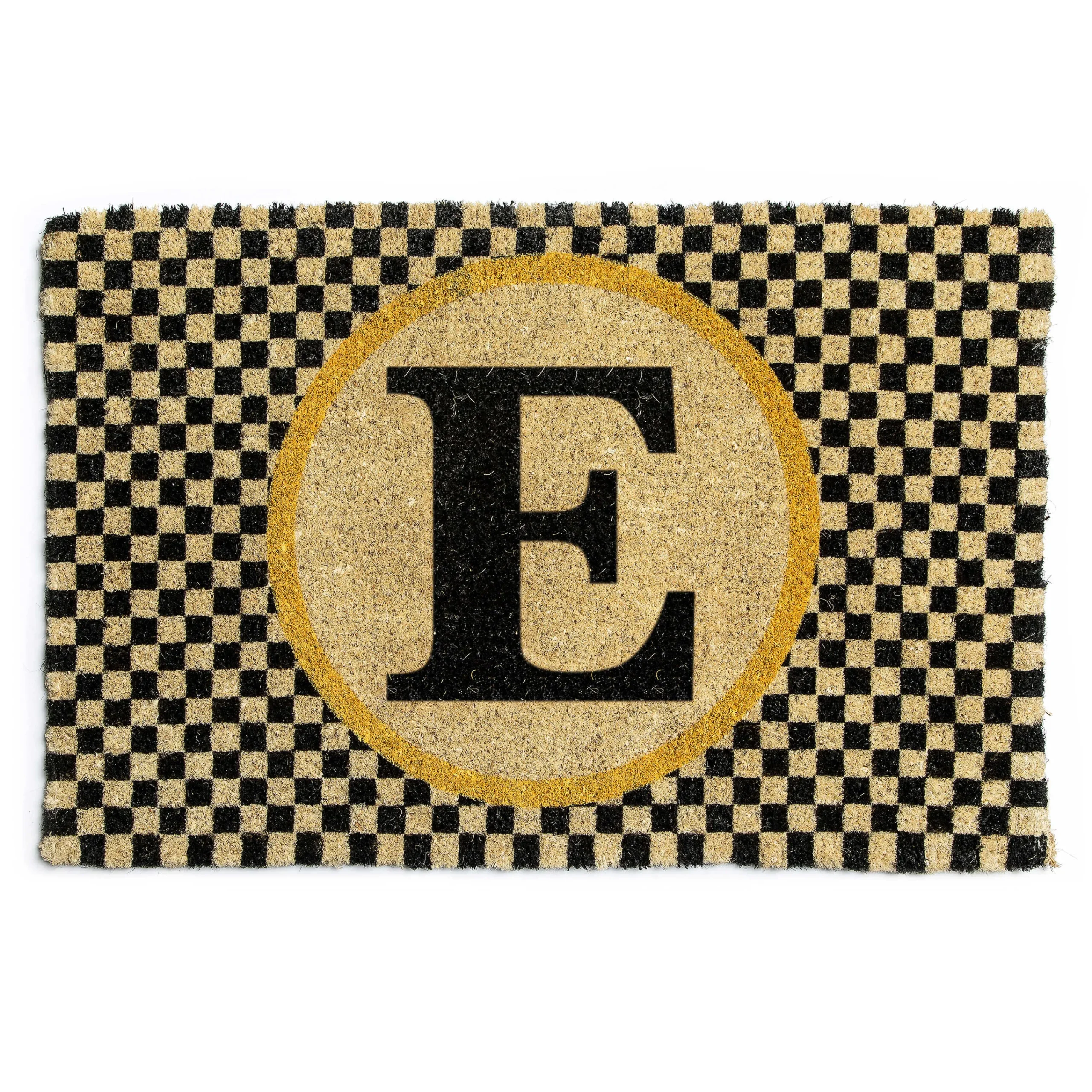 MacKenzie-Childs Outdoor|Rugs<Monogrammed E Entrance Mat