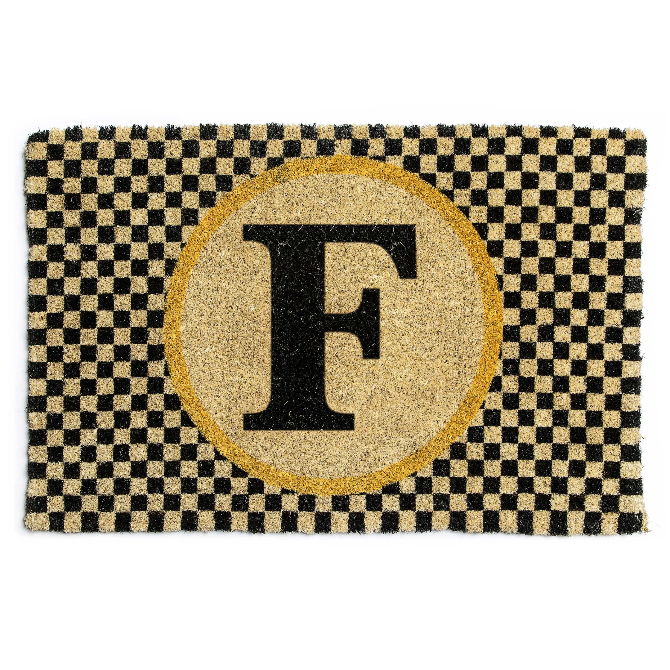 MacKenzie-Childs Outdoor|Rugs<Monogrammed F Entrance Mat