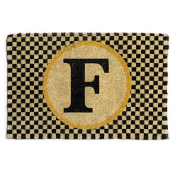 MacKenzie-Childs Outdoor|Rugs<Monogrammed F Entrance Mat