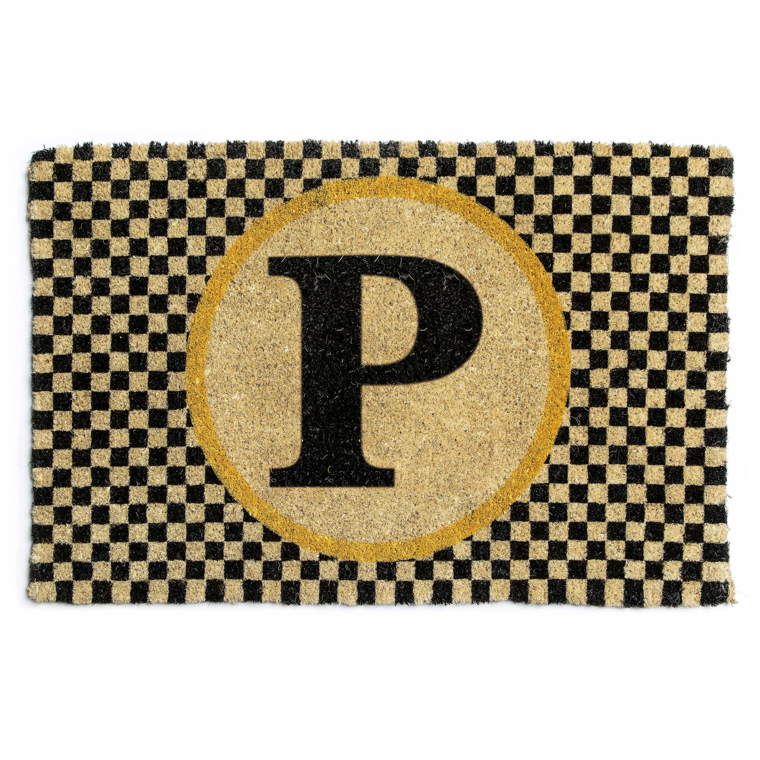 MacKenzie-Childs Outdoor|Rugs<Monogrammed P Entrance Mat