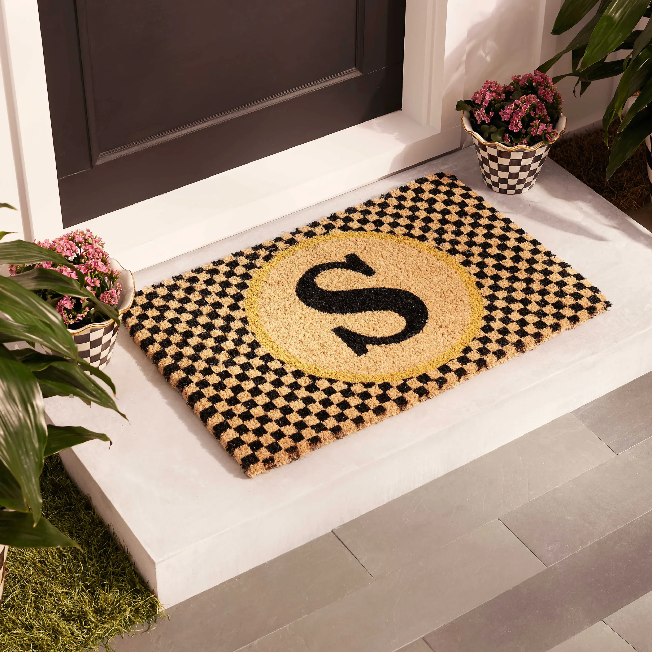 MacKenzie-Childs Outdoor|Rugs<Monogrammed S Entrance Mat