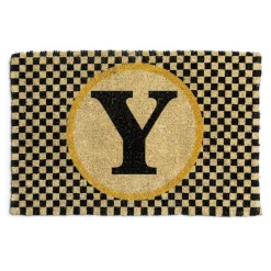 MacKenzie-Childs Outdoor|Rugs<Monogrammed Y Entrance Mat