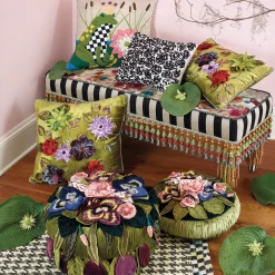 MacKenzie-Childs Living Room<Moonlight Garden Footstool
