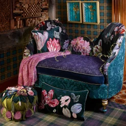 MacKenzie-Childs Living Room<Moonlight Garden Footstool