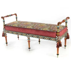 MacKenzie-Childs Entryway Furniture|Living Room<Musette 4' Bench
