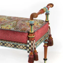 MacKenzie-Childs Entryway Furniture|Living Room<Musette 4' Bench