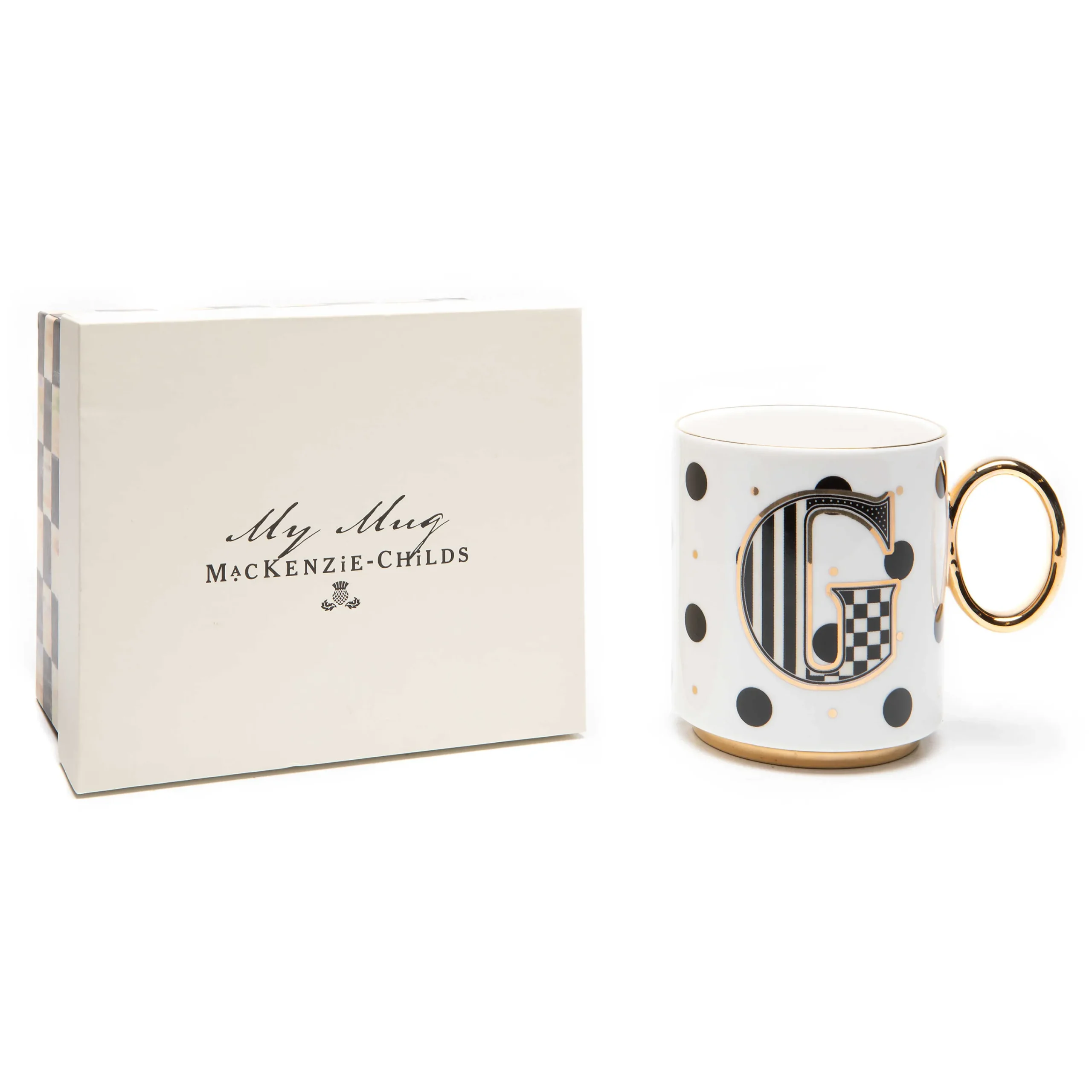 MacKenzie-Childs Drinkware|Dinnerware & Flatware<My Mug - G