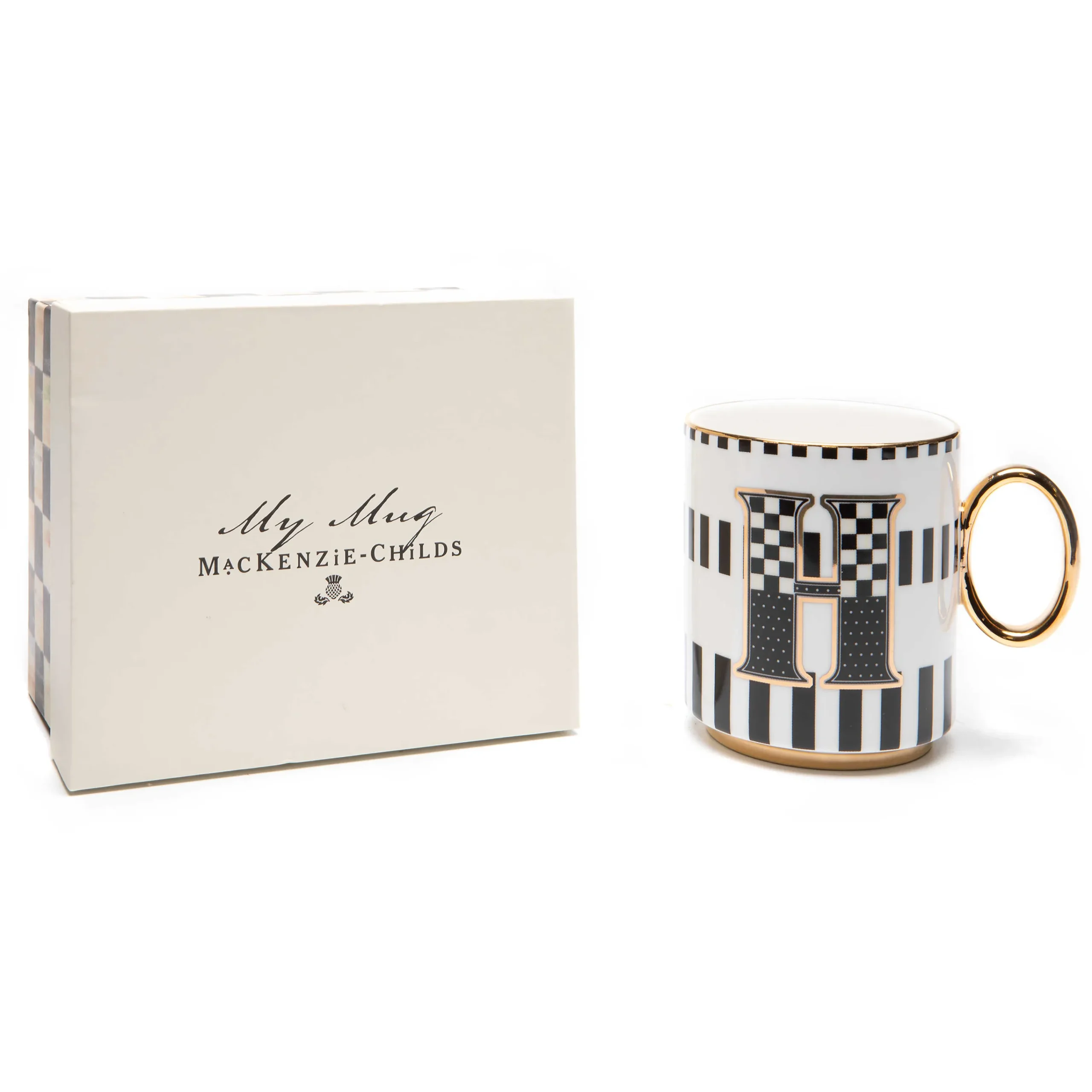 MacKenzie-Childs Drinkware|Dinnerware & Flatware<My Mug - H