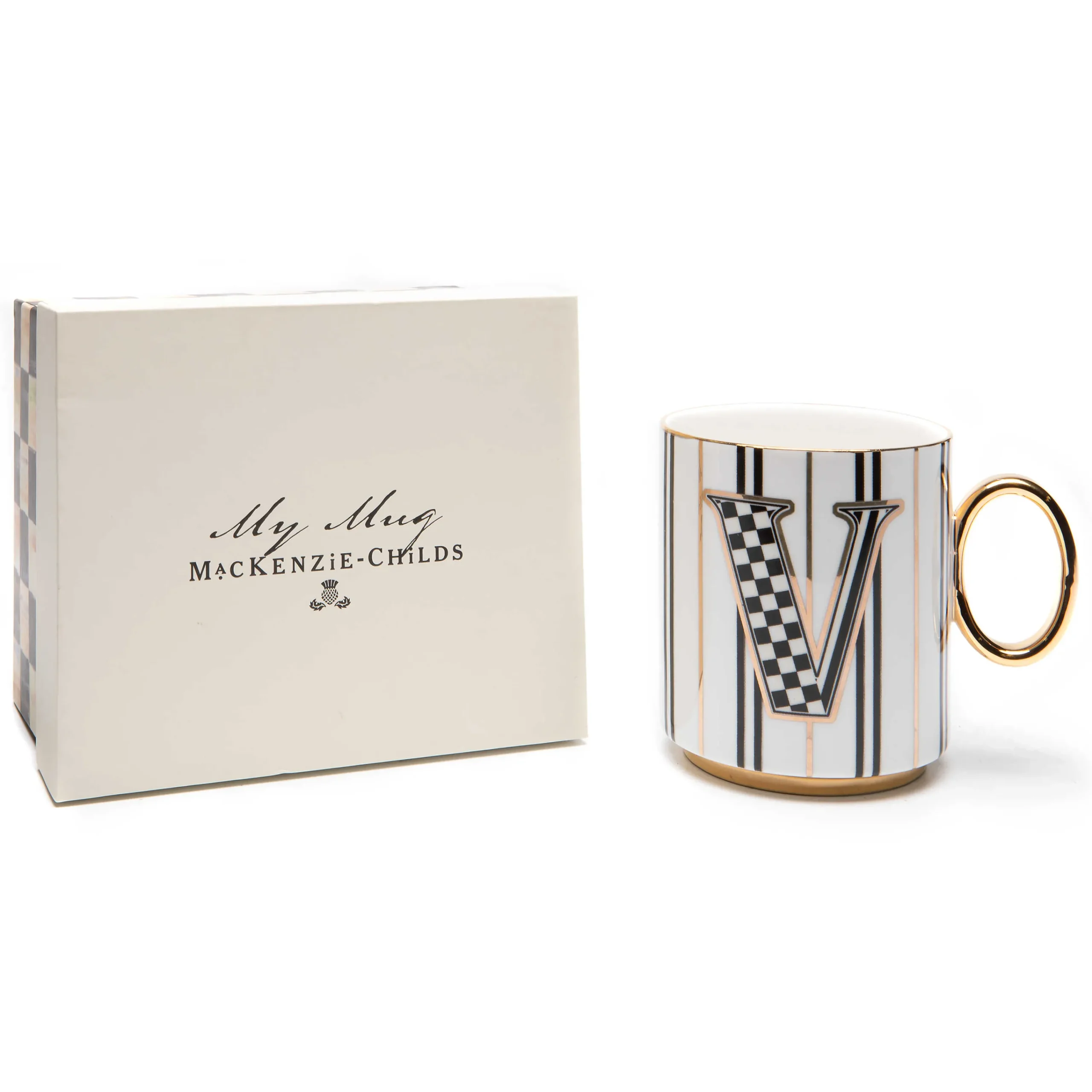 MacKenzie-Childs Drinkware|Dinnerware & Flatware<My Mug - V