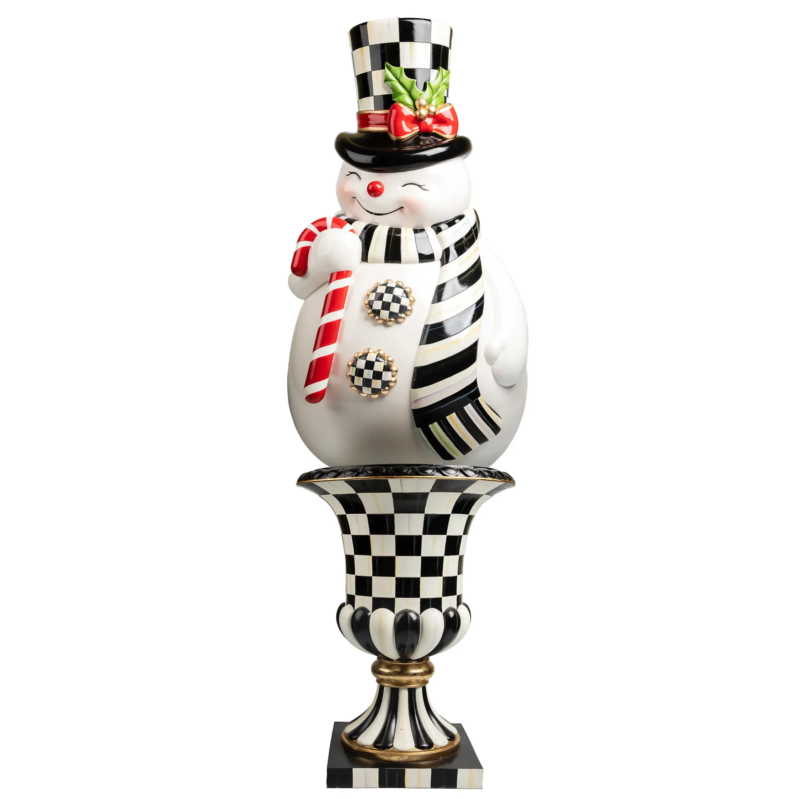MacKenzie-Childs Holiday|Outdoor<Nostalgia Snowman Trophy Figure