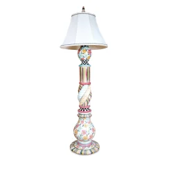 MacKenzie-Childs Lighting<Painted Garden Ceramic Floor Lamp