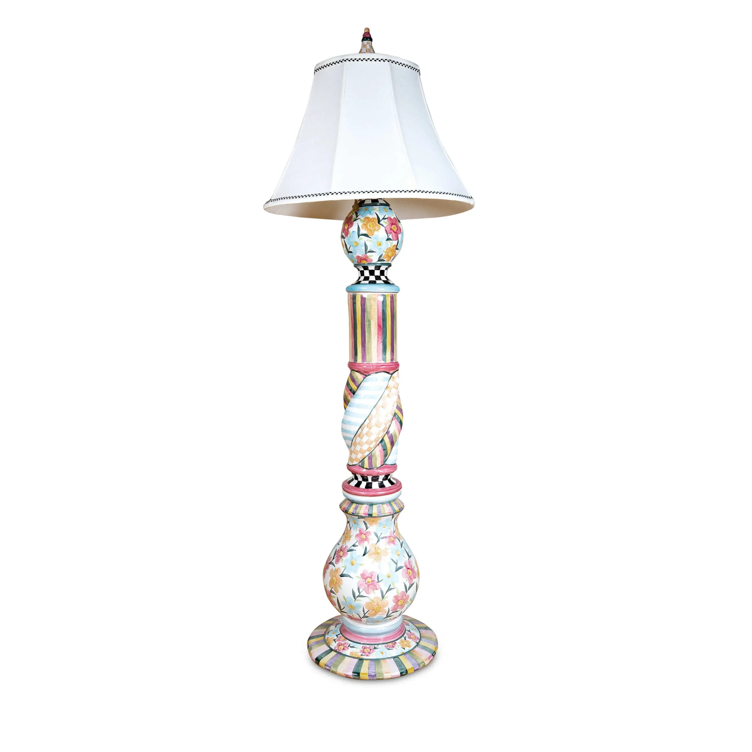 MacKenzie-Childs Lighting<Painted Garden Ceramic Floor Lamp