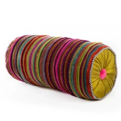 MacKenzie-Childs Pillows, Throws, & Cushions<Paradise Stripe Bolster Pillow
