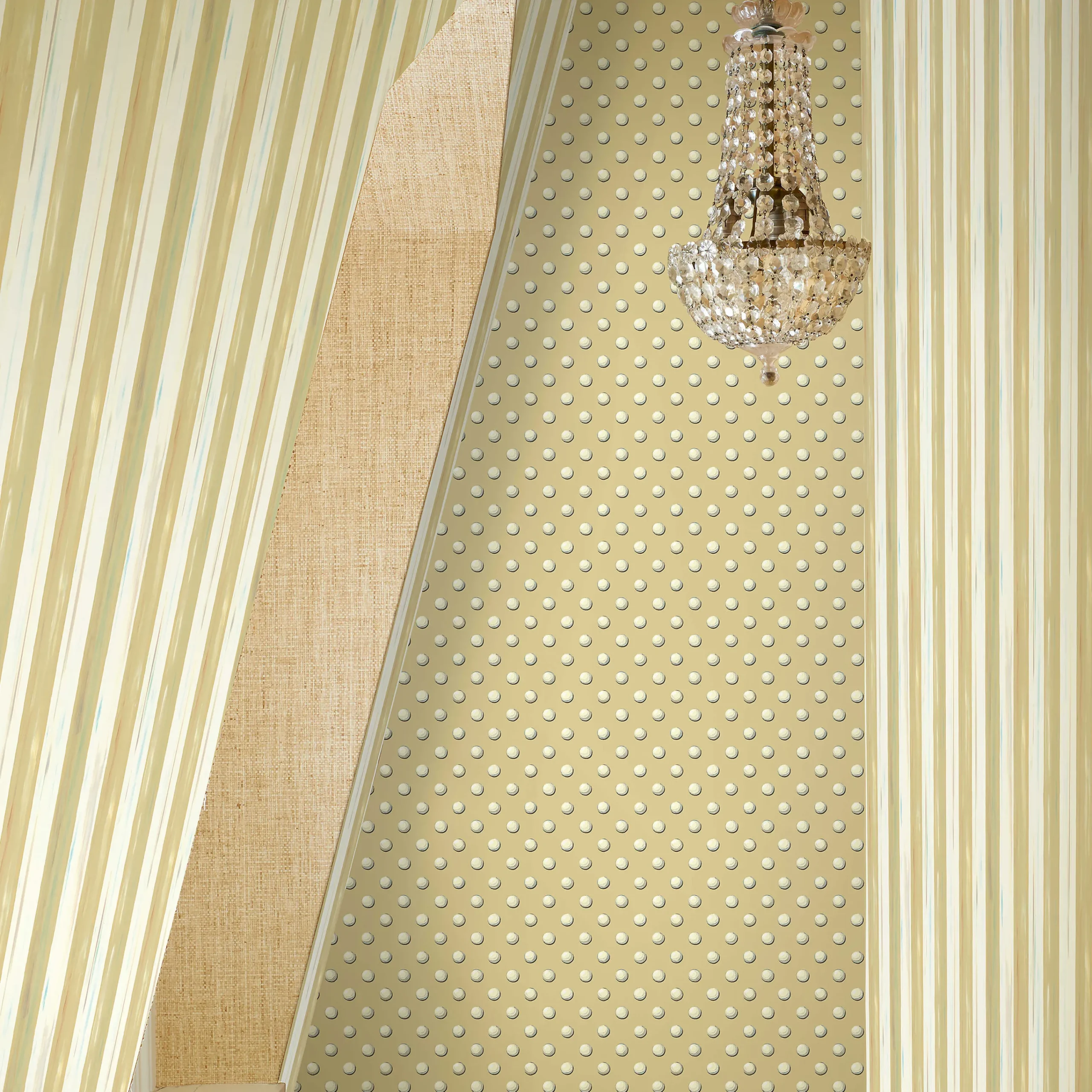 MacKenzie-Childs Finishing Touches|Room Accents<Parchment Stripe Wallpaper