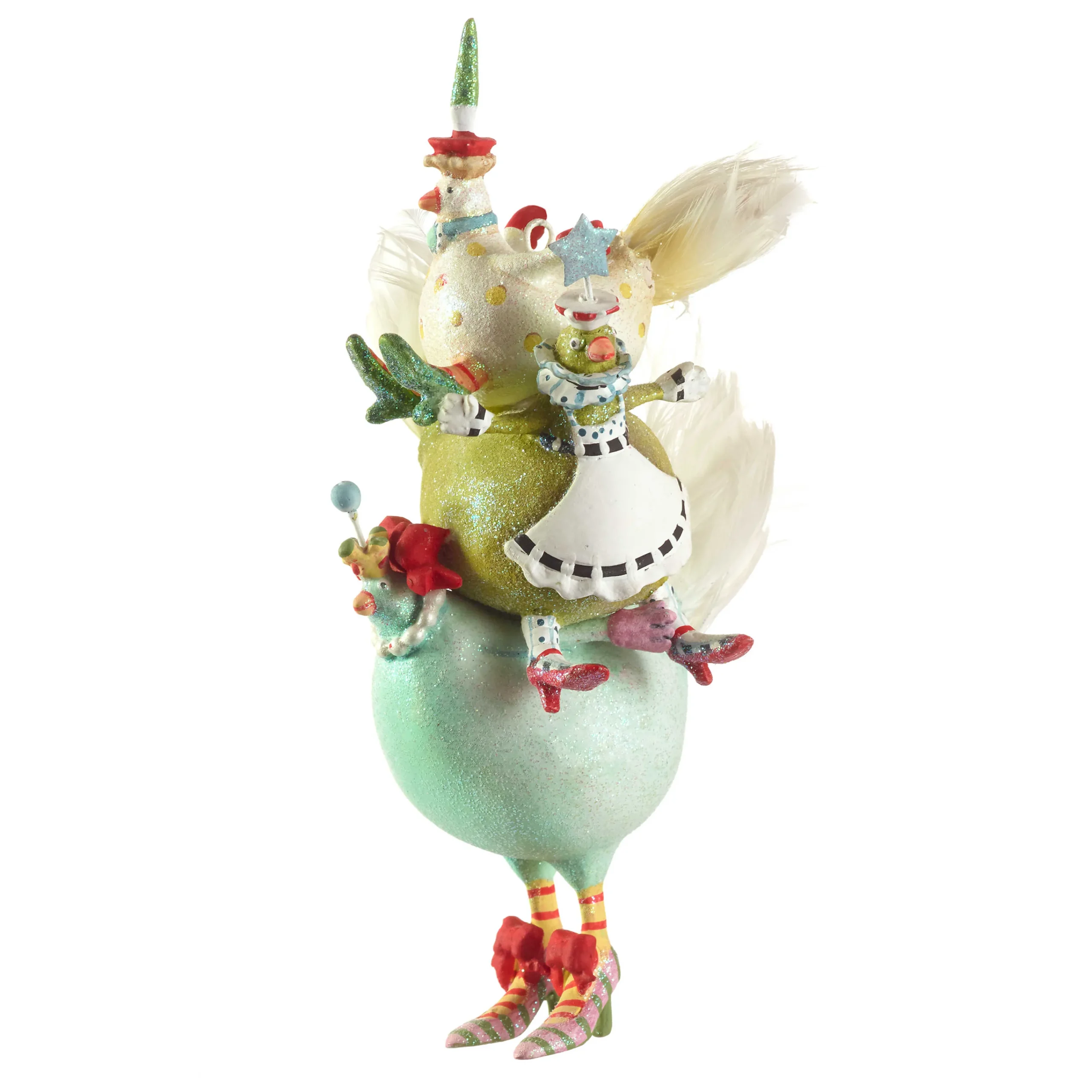 MacKenzie-Childs Holiday<Patience Brewster 12 Days 3 French Hens Ornament