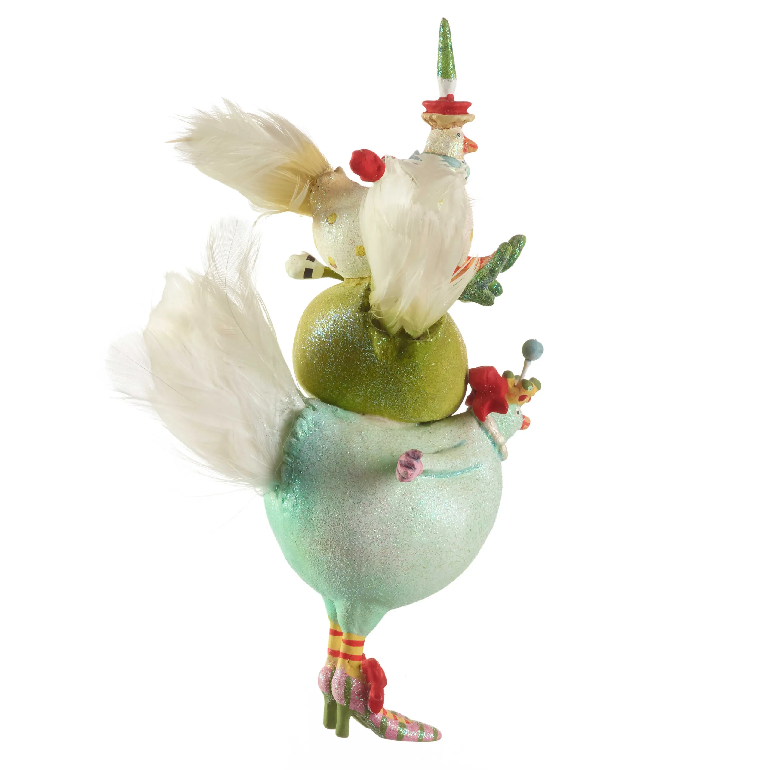 MacKenzie-Childs Holiday<Patience Brewster 12 Days 3 French Hens Ornament
