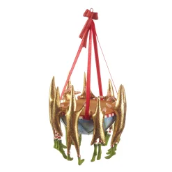 MacKenzie-Childs Holiday<Patience Brewster 12 Days 9 Drummers Drumming Ornament