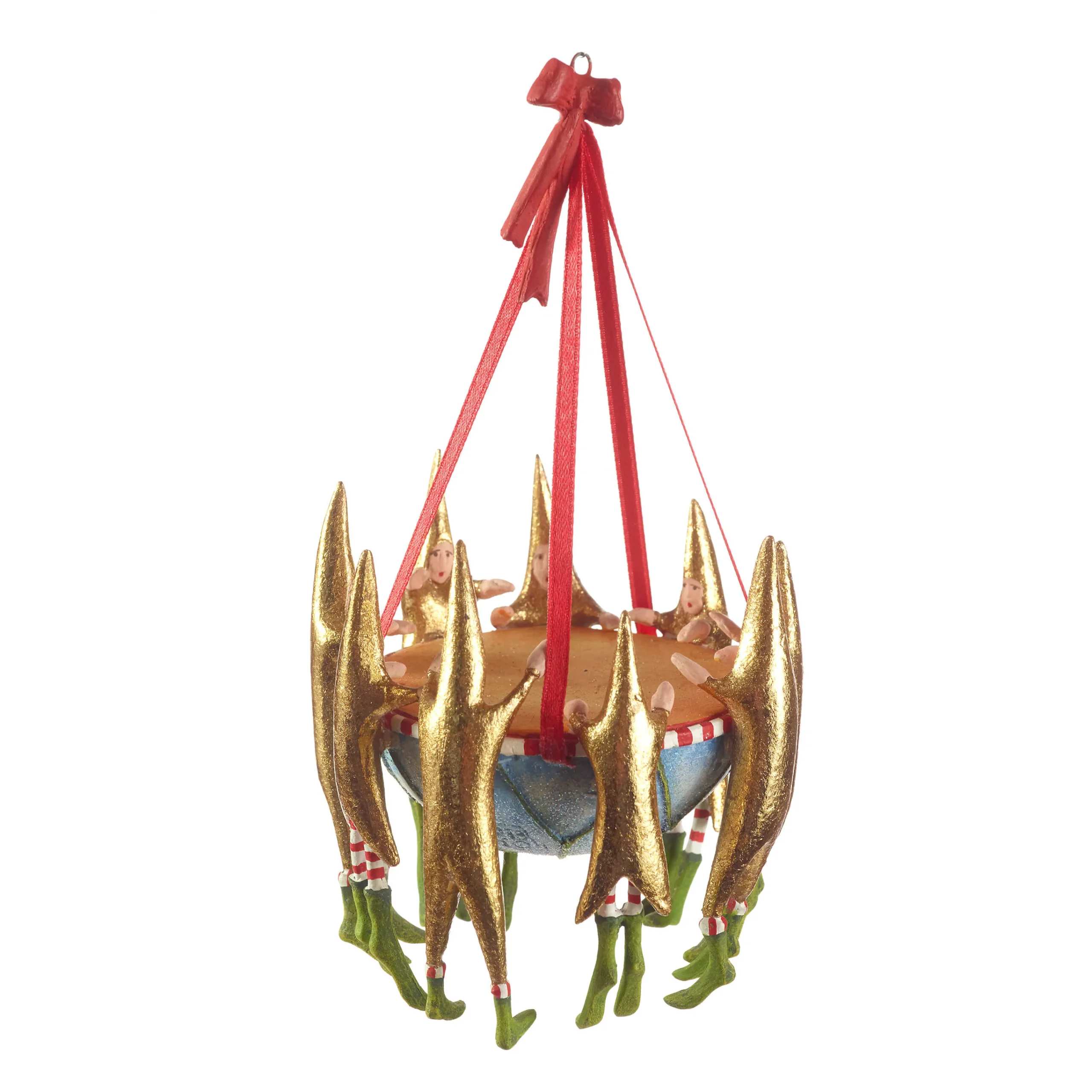 MacKenzie-Childs Holiday<Patience Brewster 12 Days 9 Drummers Drumming Ornament