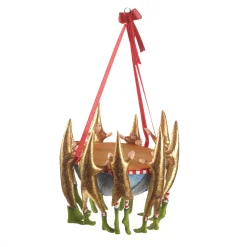 MacKenzie-Childs Holiday<Patience Brewster 12 Days 9 Drummers Drumming Ornament