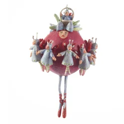 MacKenzie-Childs Holiday<Patience Brewster 12 Days 11 Ladies Dancing Ornament