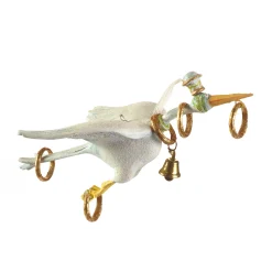 MacKenzie-Childs Holiday<Patience Brewster 12 Days 5 Golden Rings Ornament