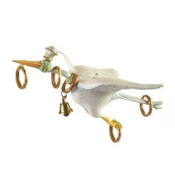 MacKenzie-Childs Holiday<Patience Brewster 12 Days 5 Golden Rings Ornament
