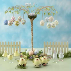 MacKenzie-Childs Easter|Spring<Patience Brewster Bright Floral Eggs, Set of 6