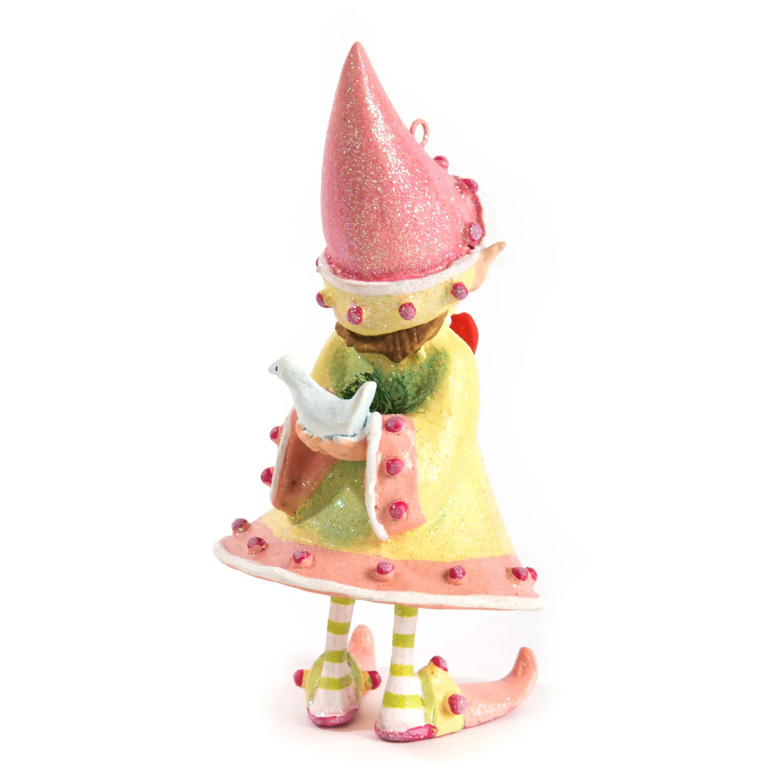 MacKenzie-Childs Holiday<Patience Brewster Dash Away Cupid's Elf Ornament