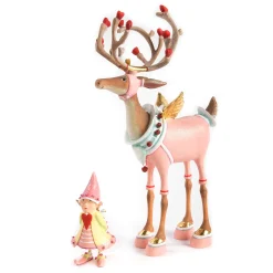 MacKenzie-Childs Holiday<Patience Brewster Dash Away Cupid's Elf Ornament