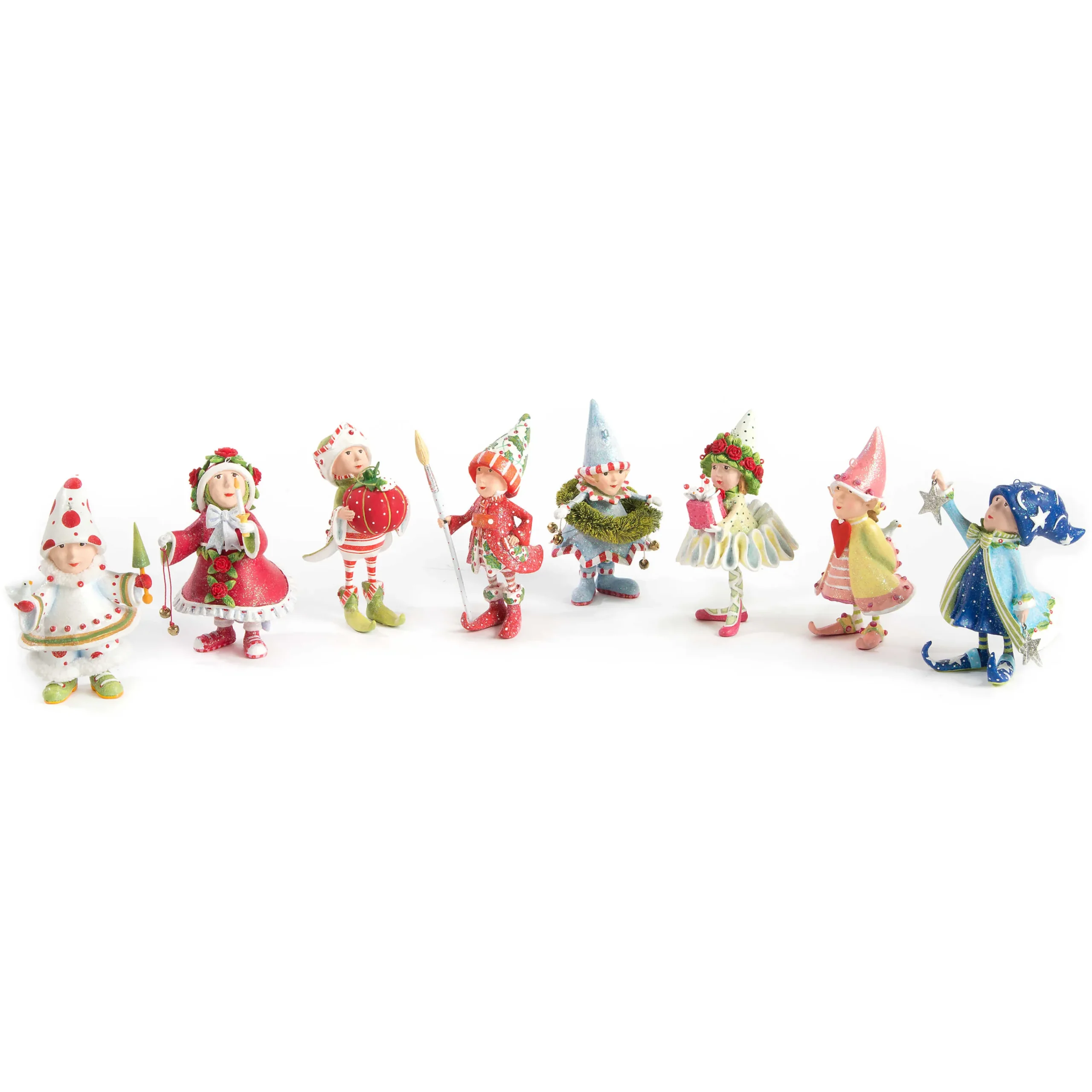 MacKenzie-Childs Holiday<Patience Brewster Dash Away Cupid's Elf Ornament