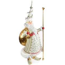 MacKenzie-Childs Holiday|Room Accents<Patience Brewster Dash Away Candlelight Santa Display Figure