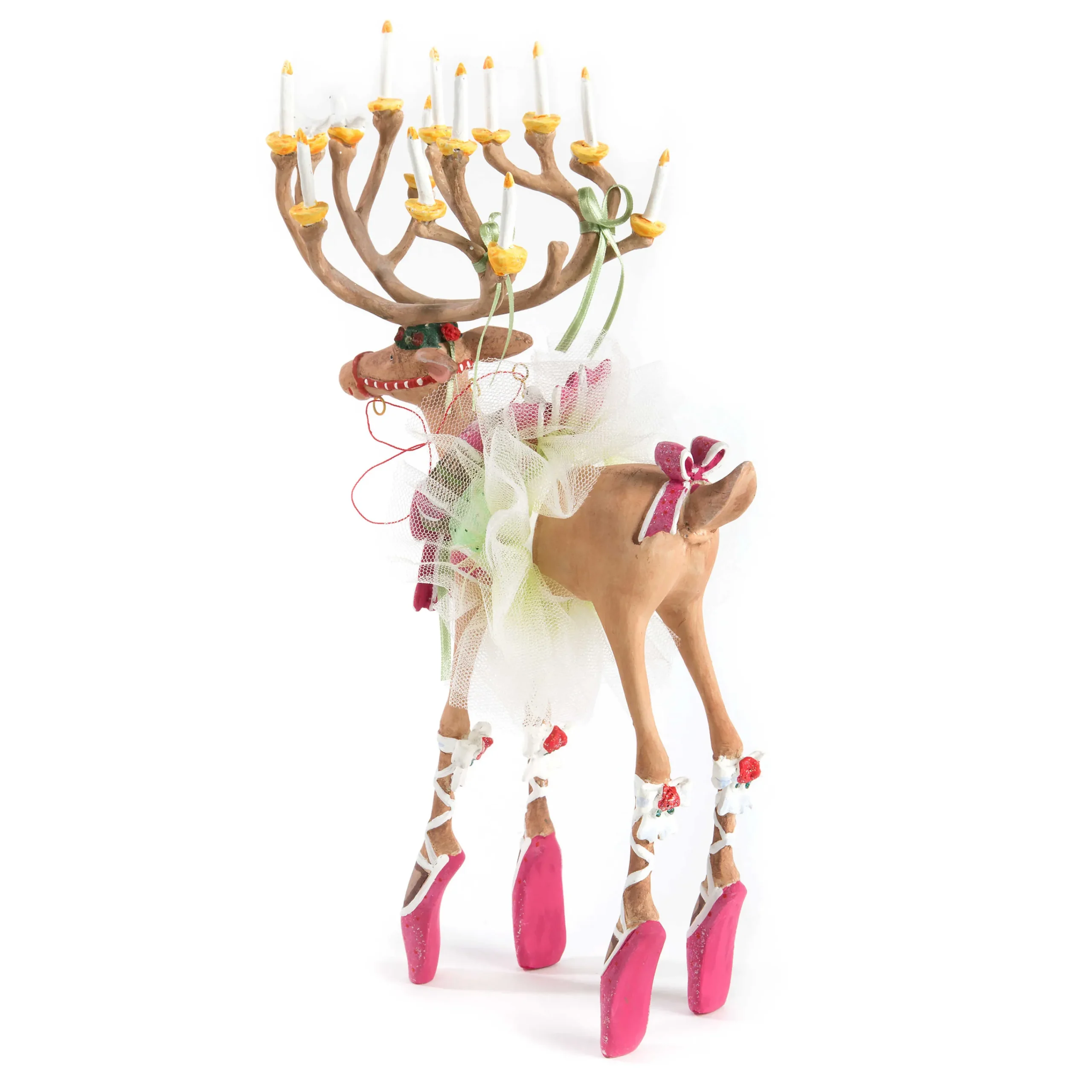 MacKenzie-Childs Holiday|Room Accents<Patience Brewster Dash Away Dancer Reindeer Figure