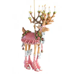 MacKenzie-Childs Holiday<Patience Brewster Dash Away Donna Reindeer Ornament