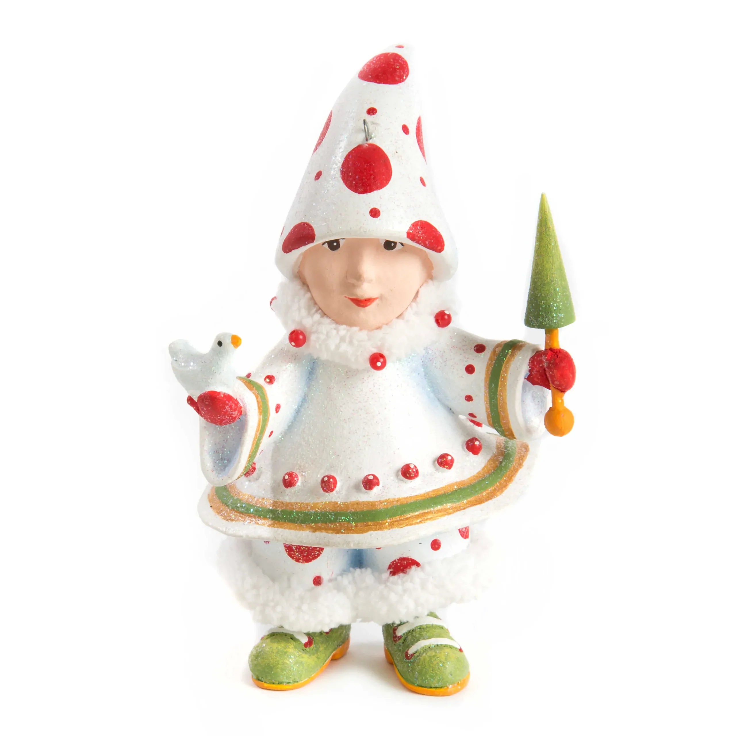 MacKenzie-Childs Holiday<Patience Brewster Dash Away Blitzen's Elf Ornament