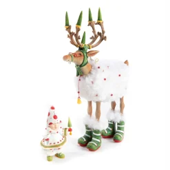 MacKenzie-Childs Holiday<Patience Brewster Dash Away Blitzen's Elf Ornament