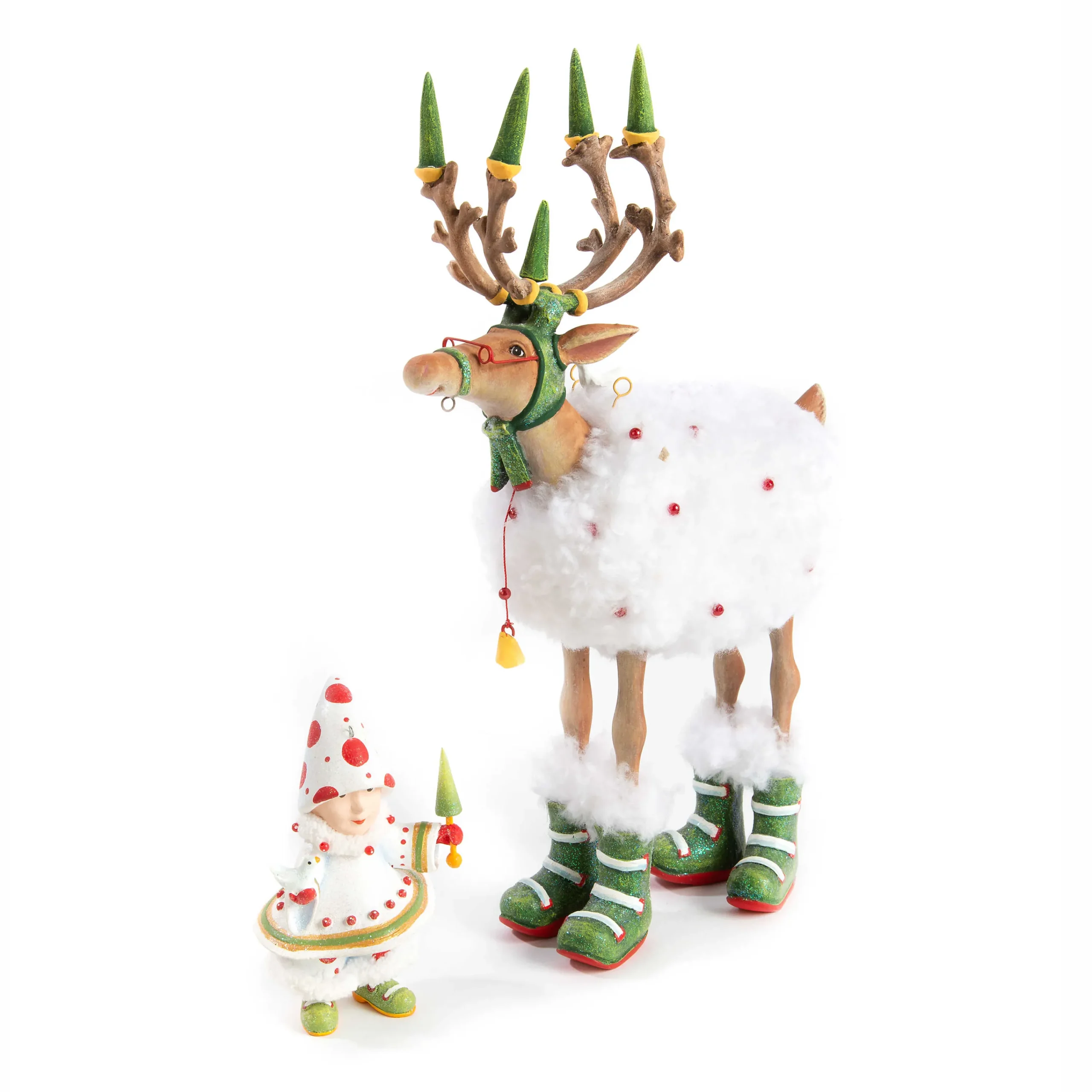MacKenzie-Childs Holiday<Patience Brewster Dash Away Blitzen's Elf Ornament