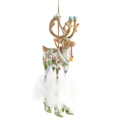 MacKenzie-Childs Holiday<Patience Brewster Dash Away Vixen Reindeer Ornament