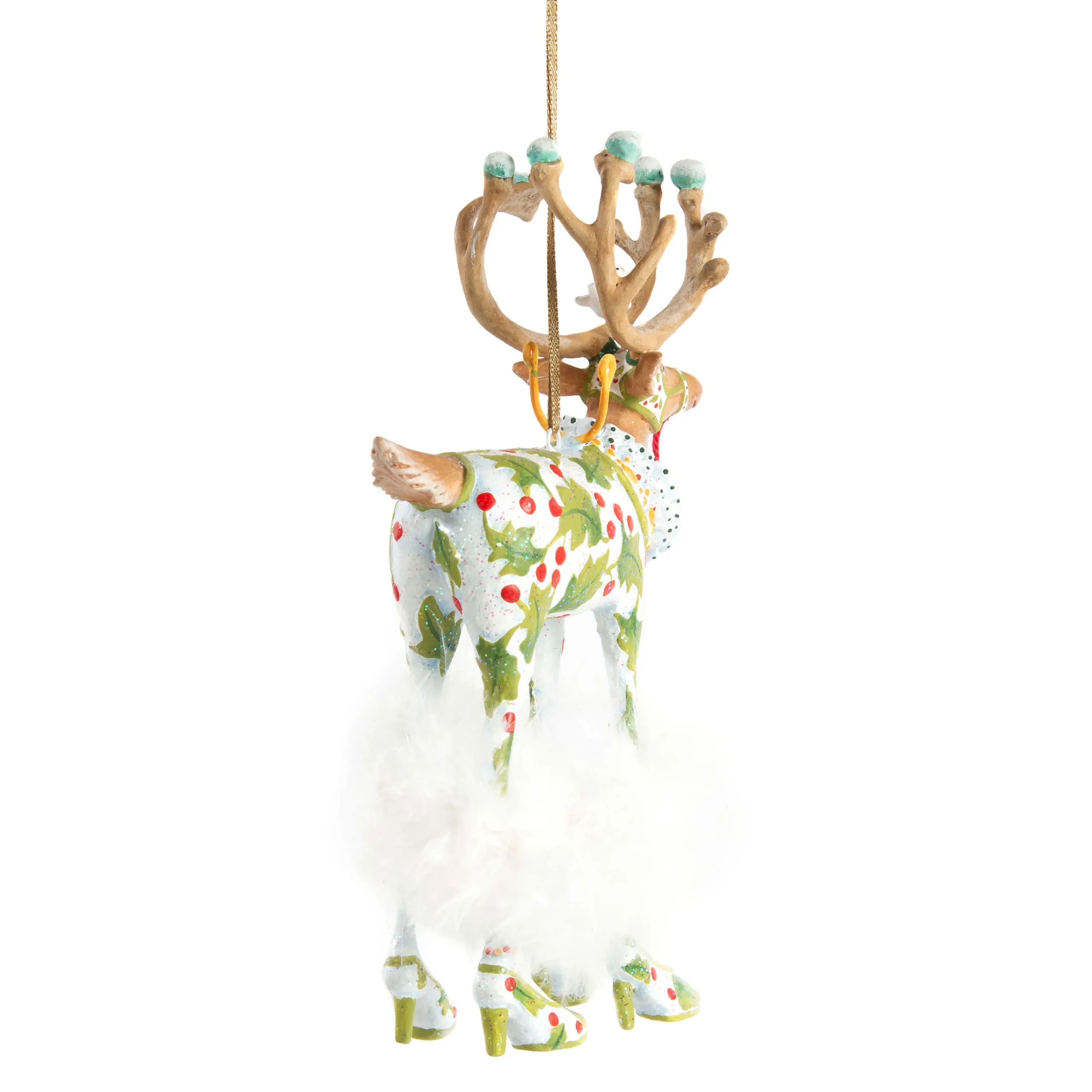 MacKenzie-Childs Holiday<Patience Brewster Dash Away Vixen Reindeer Ornament