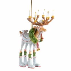 MacKenzie-Childs Holiday<Patience Brewster Dash Away Dasher Reindeer Ornament