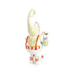 MacKenzie-Childs Holiday<Patience Brewster Dash Away Santa's Lantern Elf Ornament