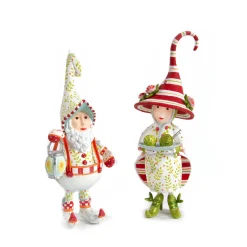 MacKenzie-Childs Holiday<Patience Brewster Dash Away Santa's Lantern Elf Ornament