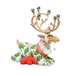 MacKenzie-Childs Holiday|Room Accents<Patience Brewster Dash Away Sitting Vixen Reindeer Figure