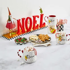 MacKenzie-Childs Holiday<Patience Brewster Dash Away NOEL Decor